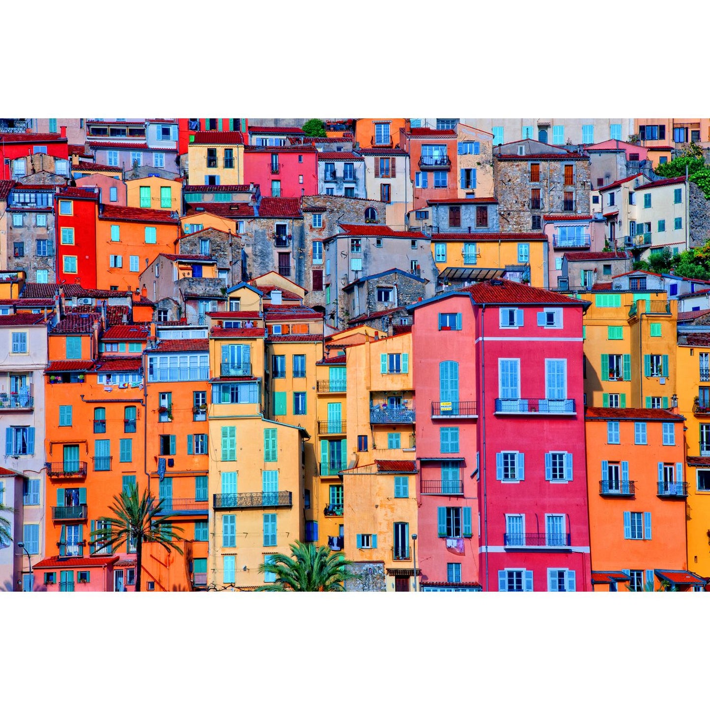 Leinwandbild - Bunte Hausfassaden