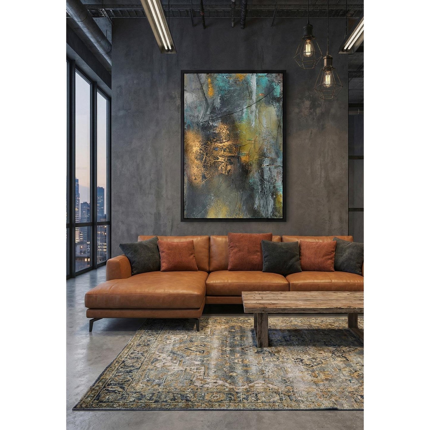 Leinwandbild mit Schattenfugenrahmen - Minimal Essence 40x60cm