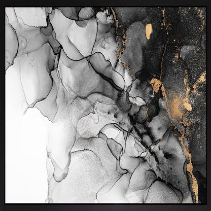 Leinwandbild mit Schattenfugenrahmen - Linear Flow