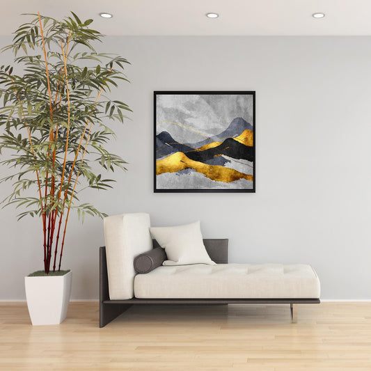 Leinwandbild mit Schattenfugenrahmen - Abstract Pulse