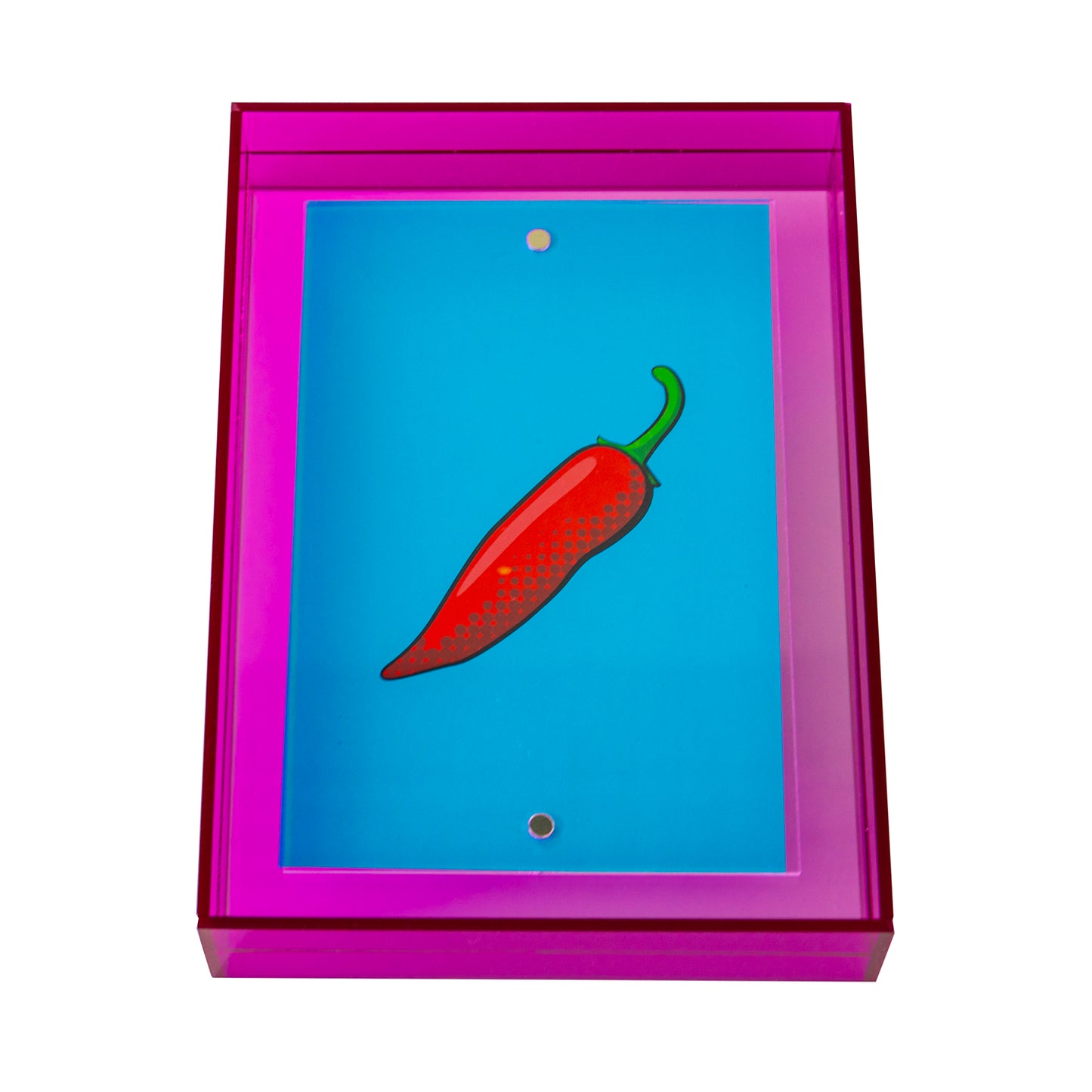 Acrylglas Bilderrahmen - Neon Pink