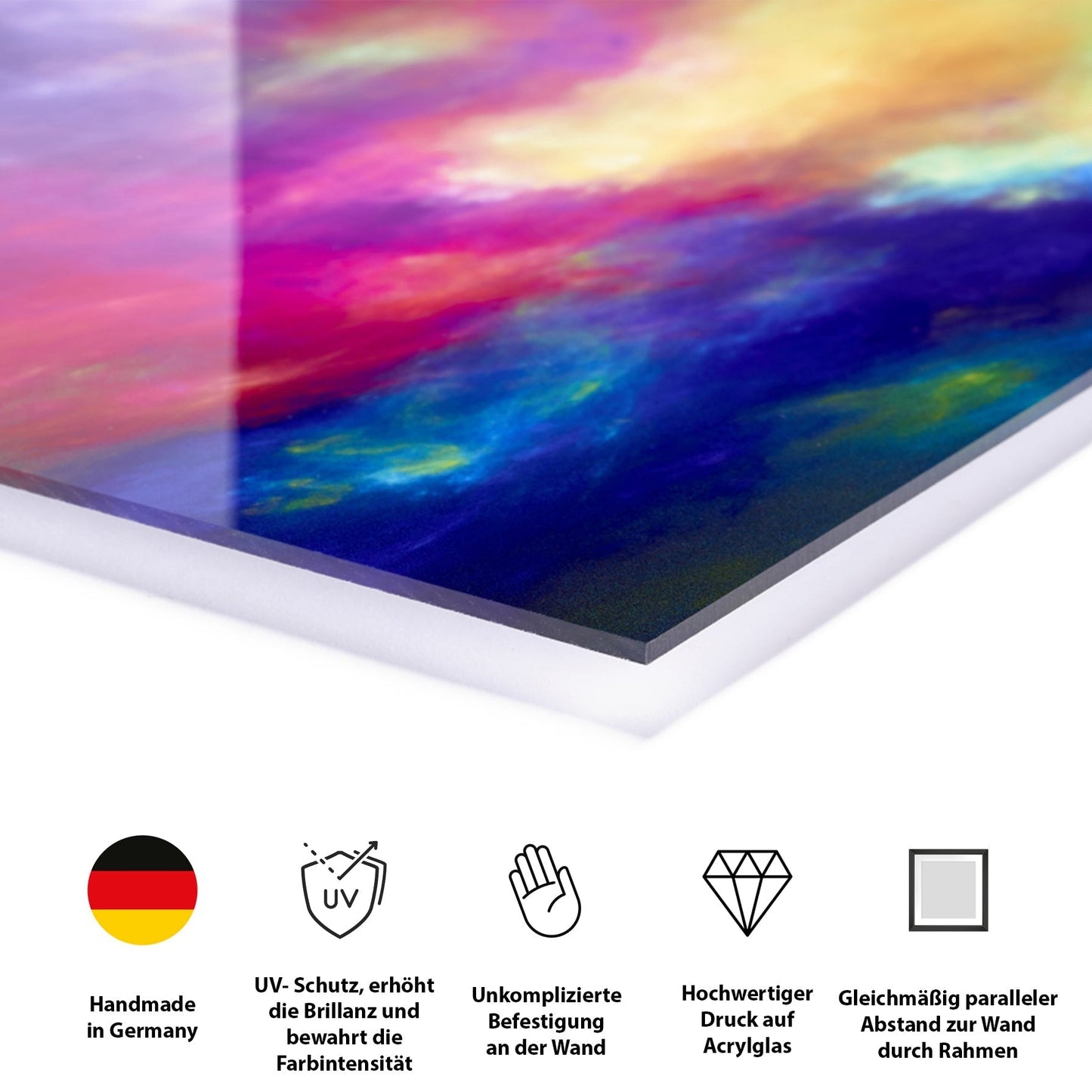 Acrylglasbild - Paderborn Dom Blau