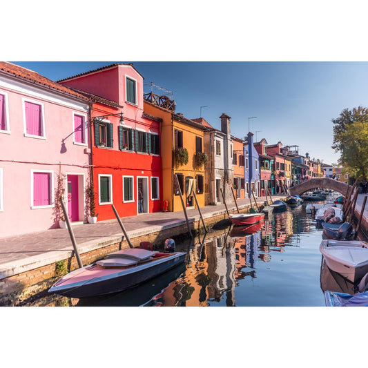 Acrylglasbild - VENICE- BURANO CANAL