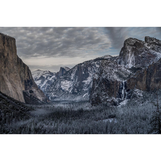 Acrylglasbild - YOSEMITE- TUNNEL VIEW AFTER SNOWSTORM