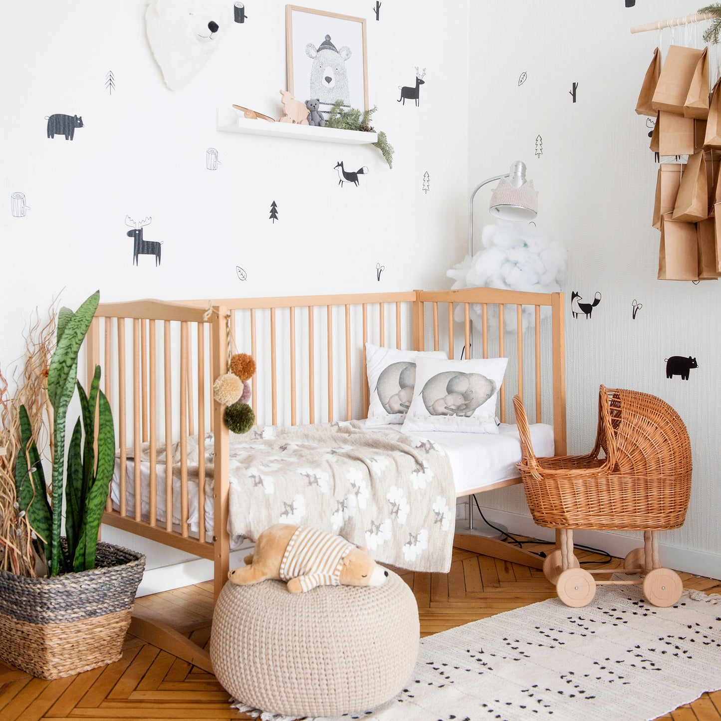 Kissenbezug - Elefantenfamilie