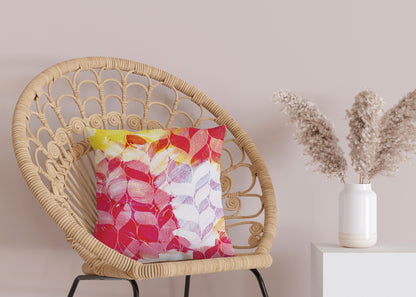 Kissenbezug - Rot und weißes Muster