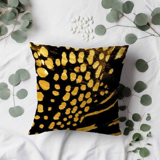 Kissenbezug - Golden Dots On Black