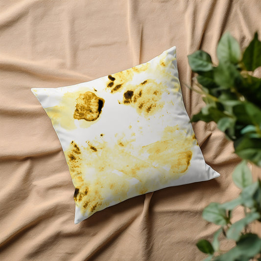 Kissenbezug - Golden On White