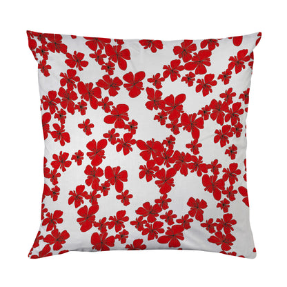Kissenbezug - Rote Sommerblüten