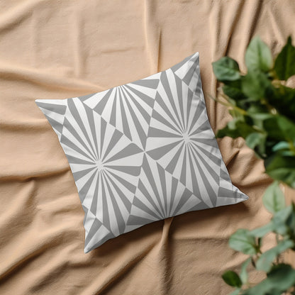 Kissenbezug - Grau und Weiß Muster