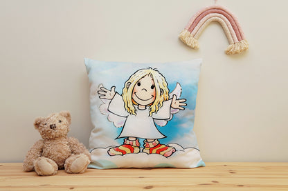 Kissenbezug - Schutzengel Blau