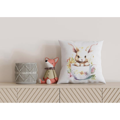 Kissenbezug - Hase in Tasse