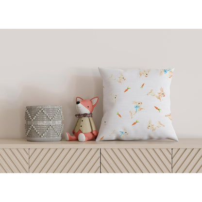 Kissenbezug - Hasen und Karotten