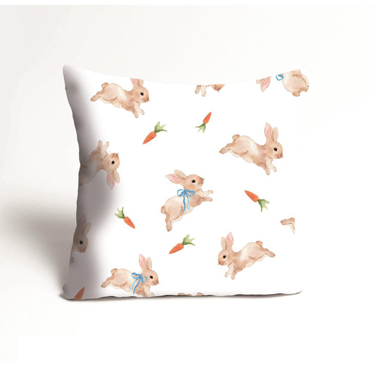 Kissenbezug - Hasen und Karotten