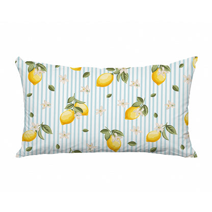 Outdoor Kissenbezug - Streifen Zitronen