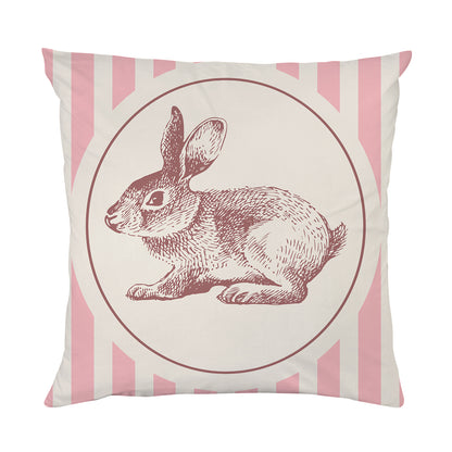 Kissenbezug - Retro Hase