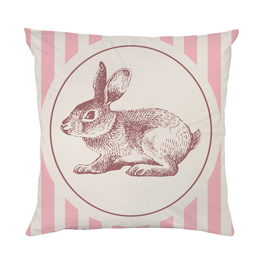 Kissenbezug - Retro Hase