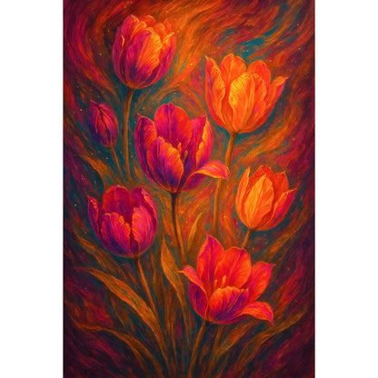 Acrylglasbild - Tulpenfeuer