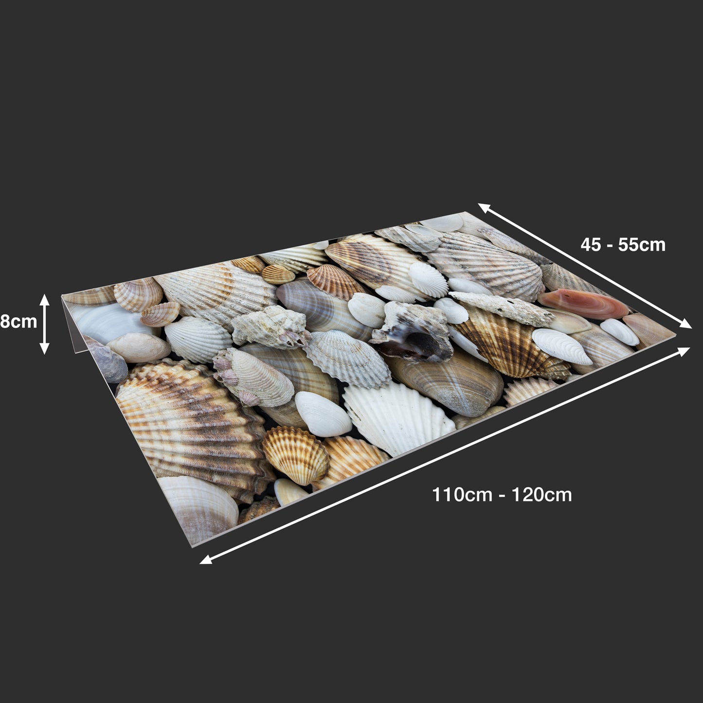 Lichtschachtabdeckung – Muscheln