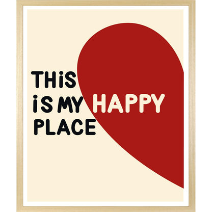 Rahmenbild - This is my Happy Place Red
