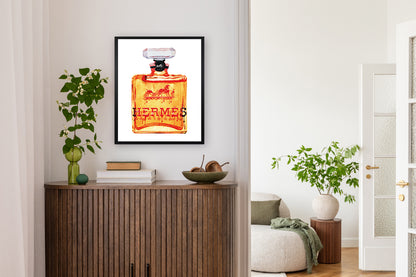 Rahmenbild - Orange Perfume Luxury Wohnbeispiel