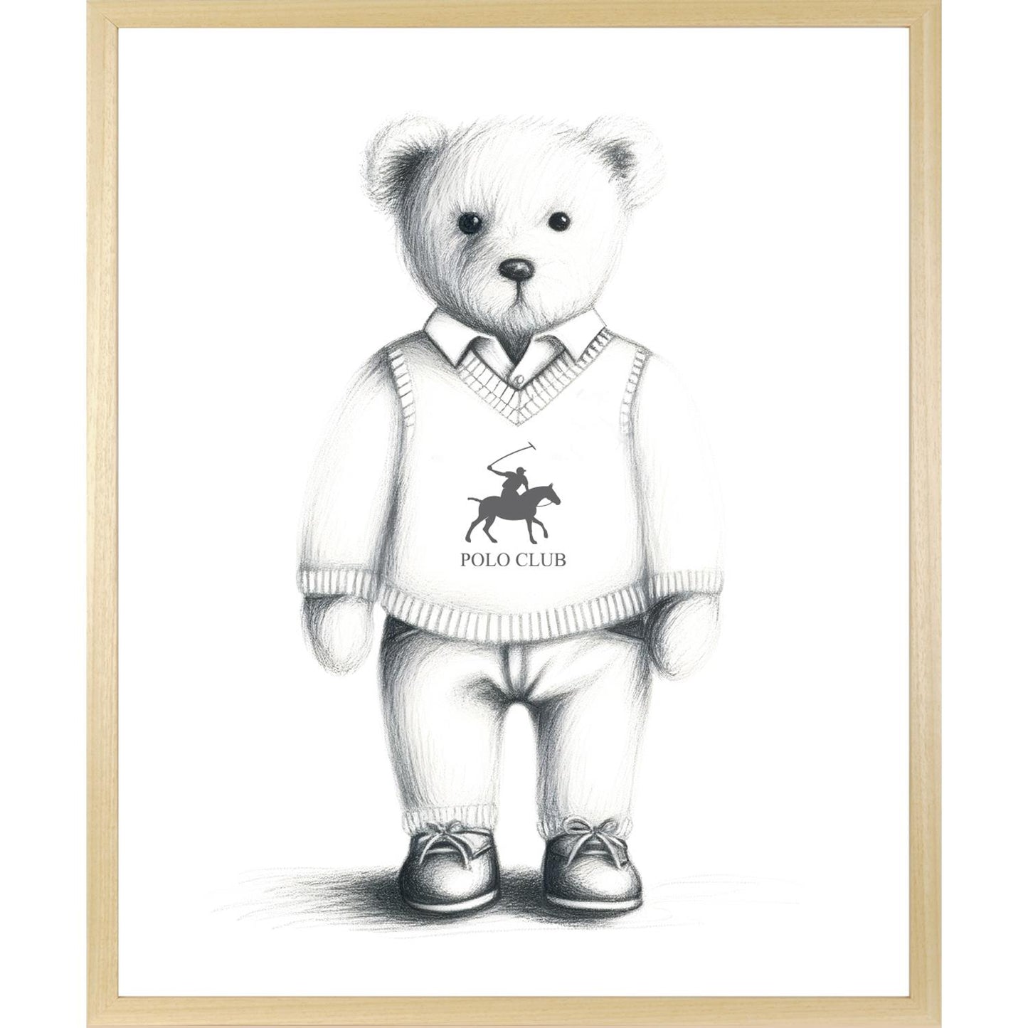 Rahmenbild - Polo Club Black and White