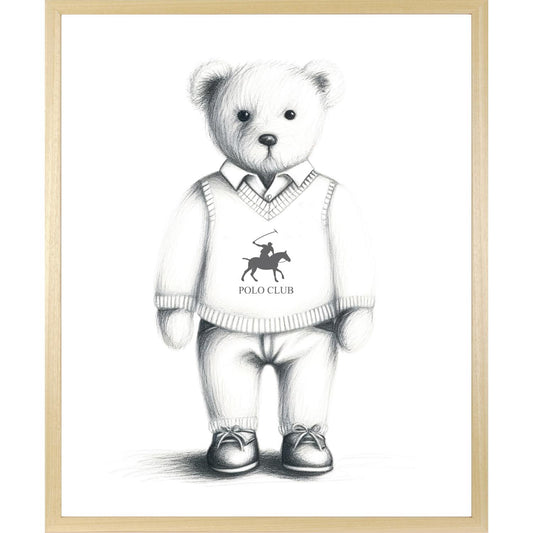 Rahmenbild - Polo Club Black and White