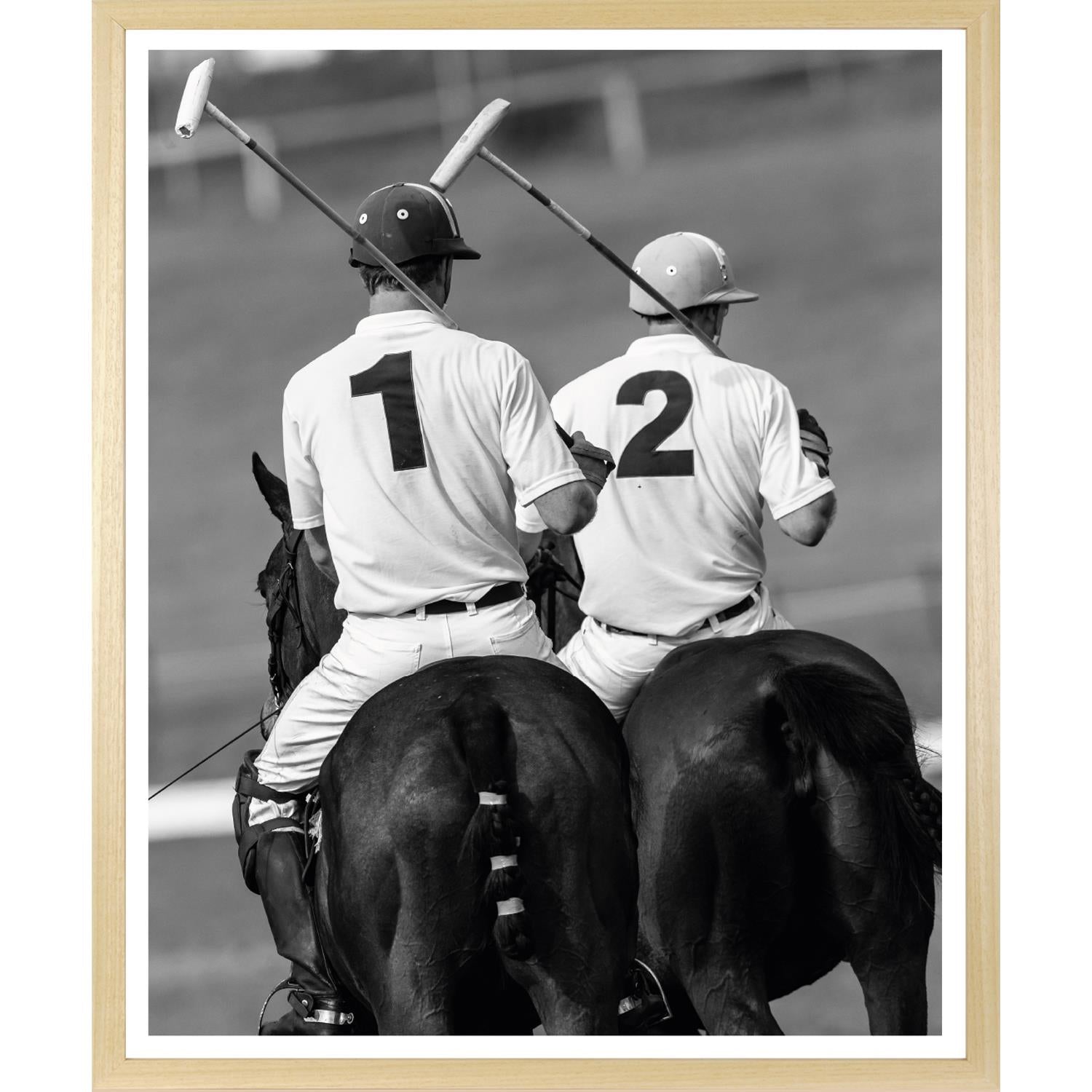 Rahmenbild - Polosport Schwarz Weiß