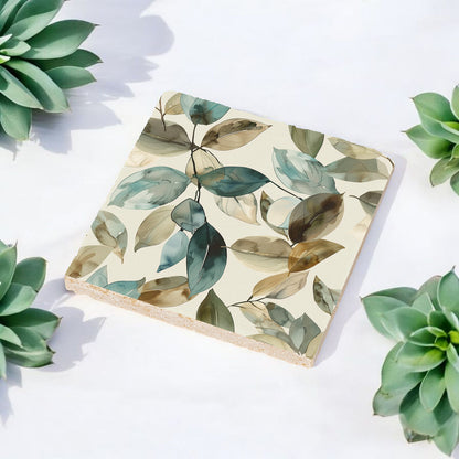 Steinuntersetzer-Set - Herbstblätter