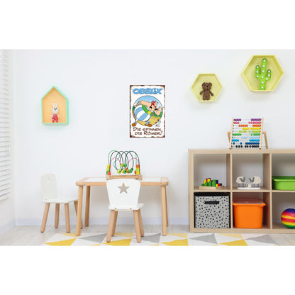 Blechschild - Die spinnen, die Römer! Obelix