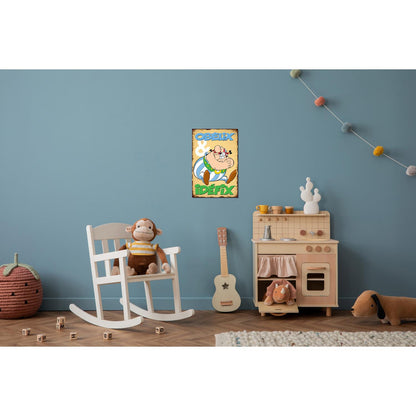 Blechschild - Obelix und Idefix