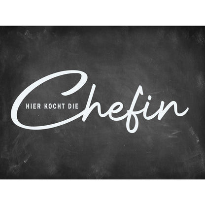 Spritzschutz - Hier kocht die Chefin