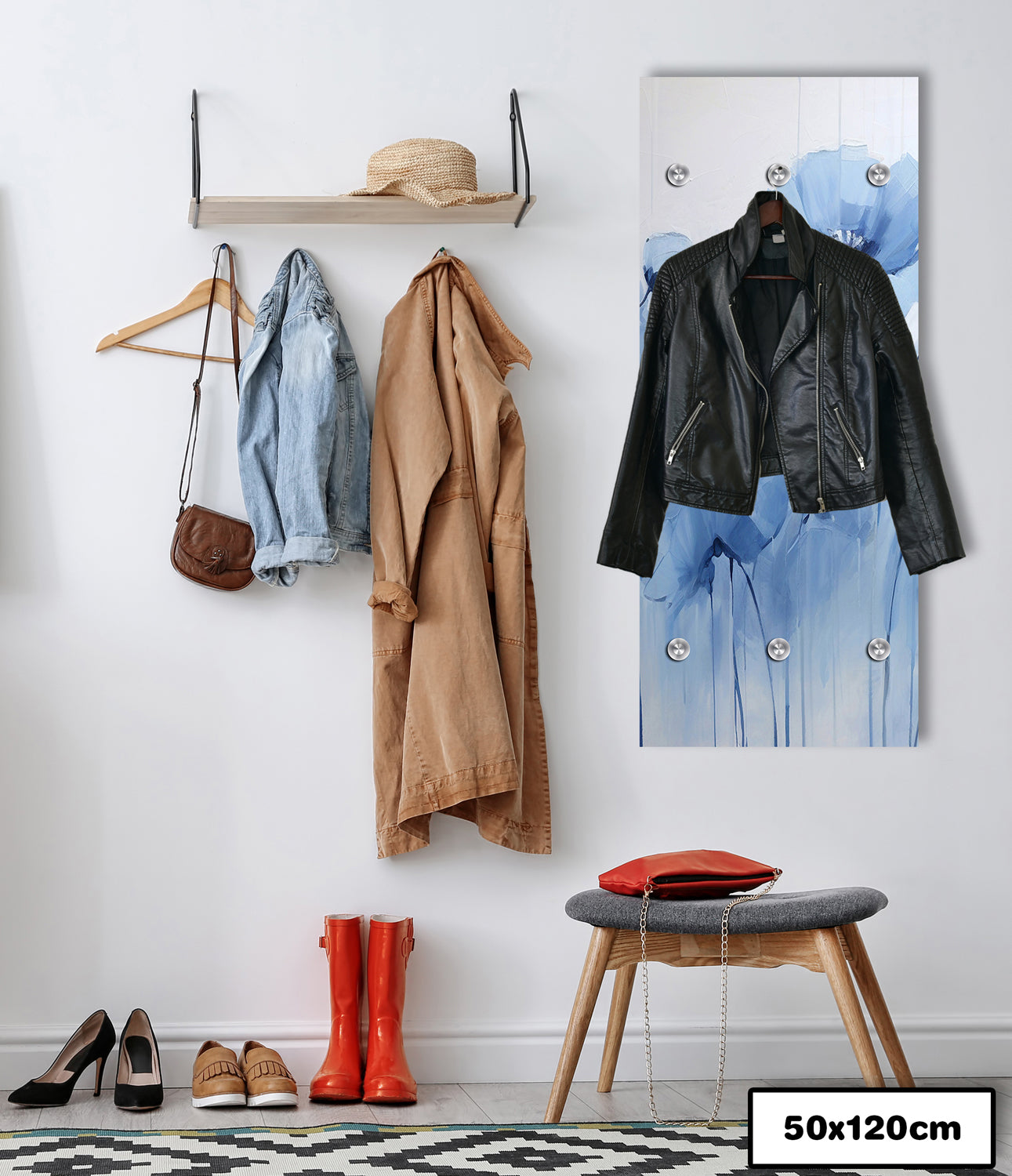 Garderobe - Aquarell Flowers