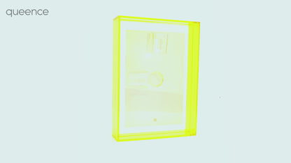 Acrylglas Bilderrahmen - Neon Gelb