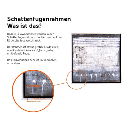 Leinwandbild mit Schattenfugenrahmen - Prism Shift 60x40cm