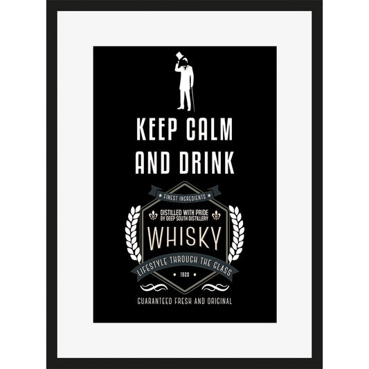 Rahmenbild - Keep Calm And Drink