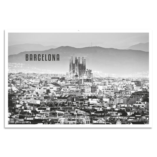 Blechschild - Barcelona