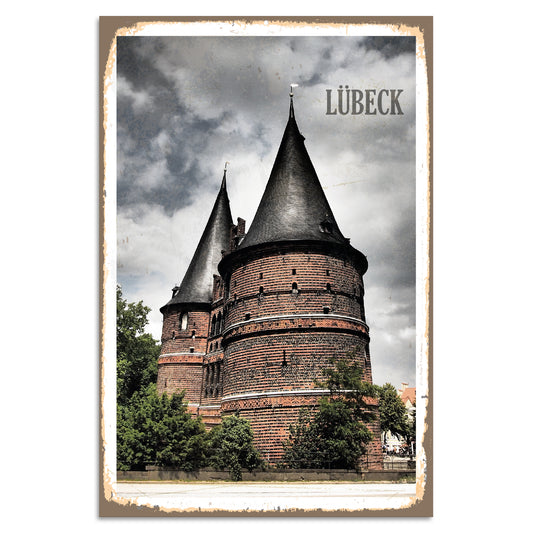 Blechschild - Lübeck