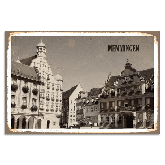 Blechschild - Memmingen