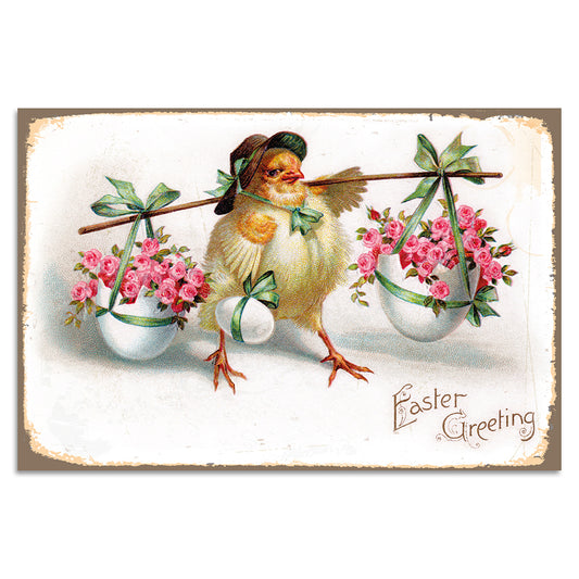 Blechschild - Easter Greeting