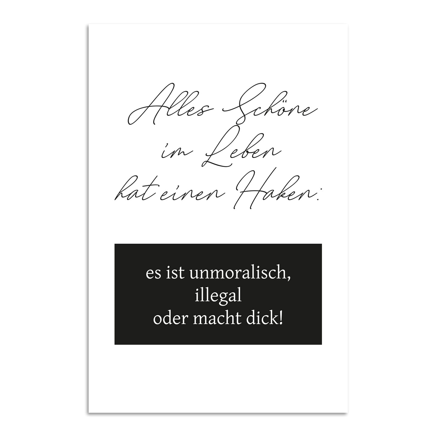 Blechschild - Alles Schöne im Leben