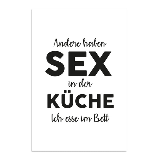 Blechschild - Sex in der Küche