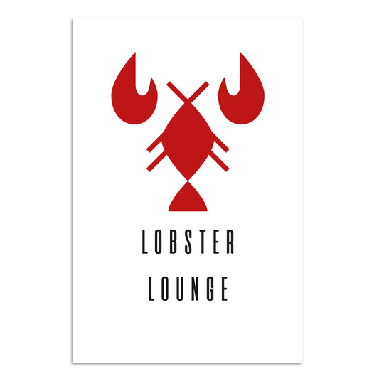 Blechschild - Lobster Lounge