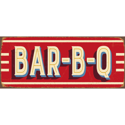 Blechschild - Bar-B-Q