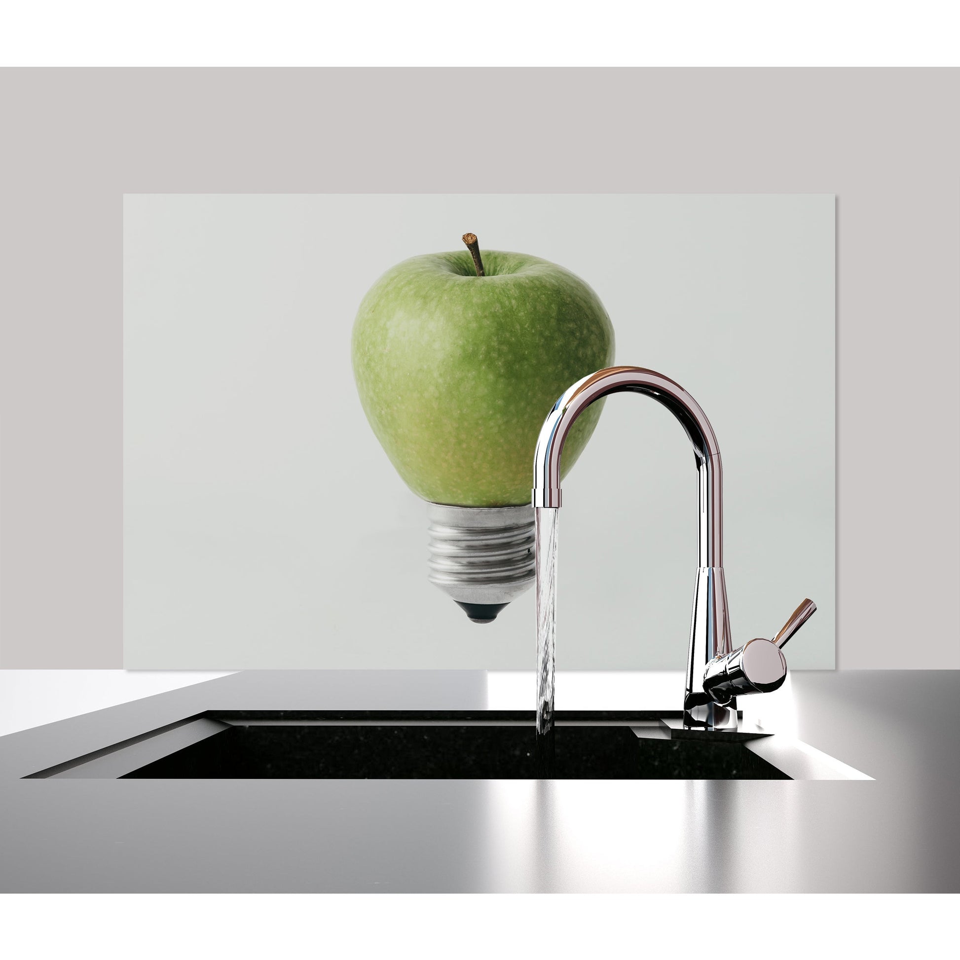 Spritzschutz - Apple Bulb Wohnbeispiel